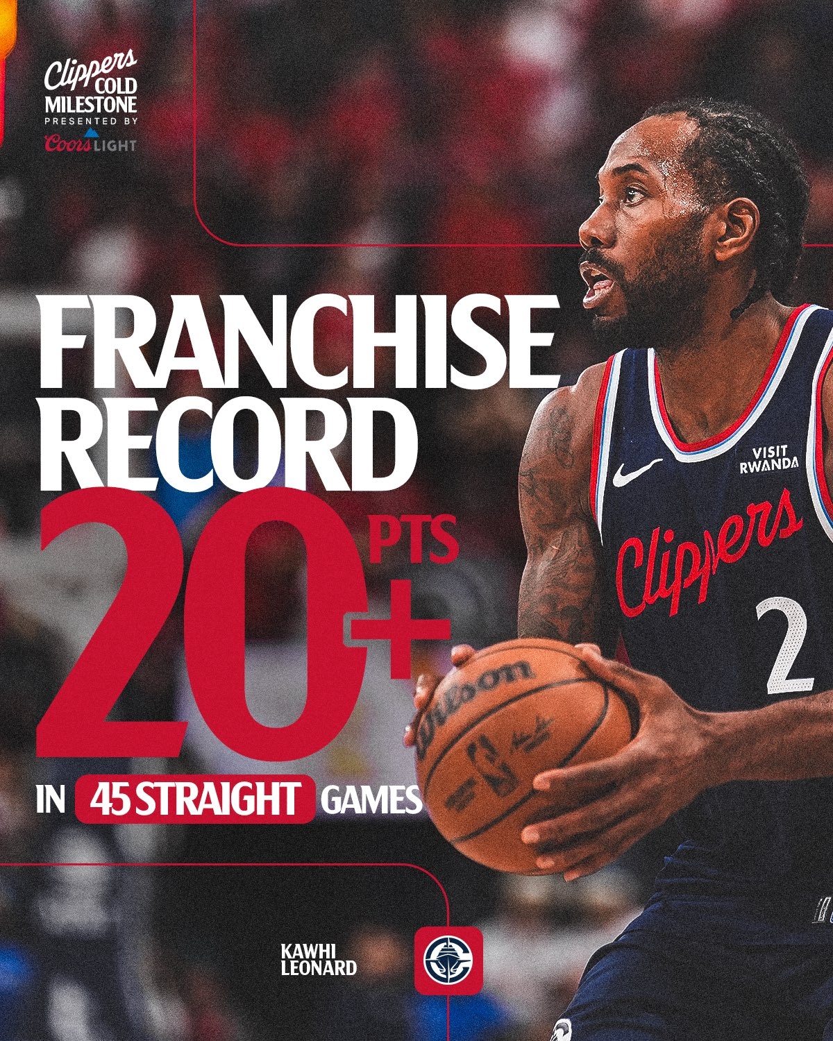 世界杯下载更新-机器人还是强！伦纳德单季连续45场得分20+ 超麦卡杜独占队史第一